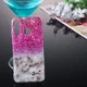 Huawei P30 Lite TPU Hoesje met Marmer Opdruk Roze Glitter afbeelding 4