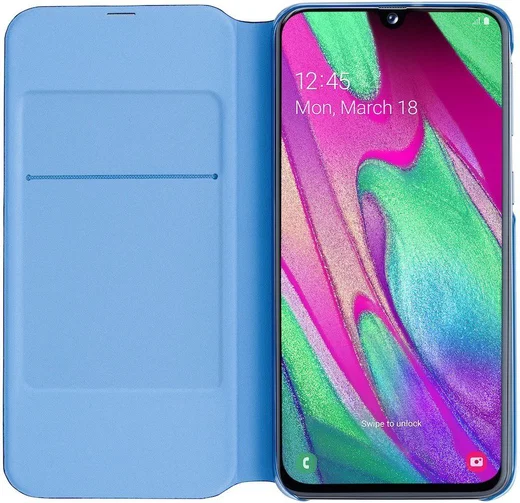 Samsung Galaxy A40 Wallet Cover Zwart afbeelding 2
