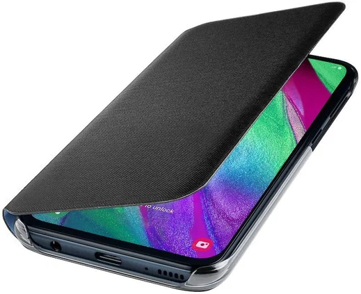 Samsung Galaxy A40 Wallet Cover Zwart afbeelding 1