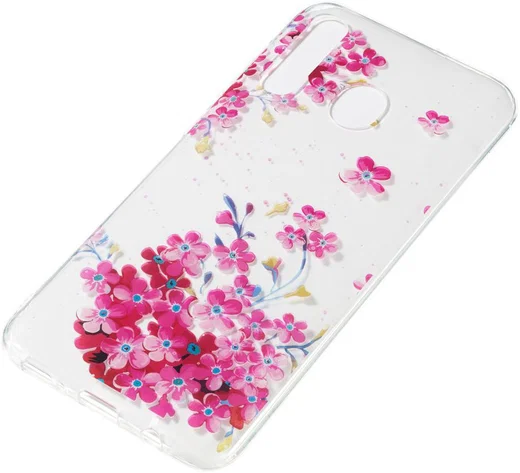 Samsung Galaxy A50 Hoesje TPU met Bloemen Print afbeelding 2