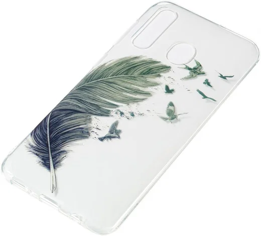 Samsung Galaxy A50 Hoesje TPU met Veer Print afbeelding 2