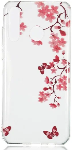 Huawei P30 Lite Transparant TPU Hoesje met Boom Print afbeelding 1