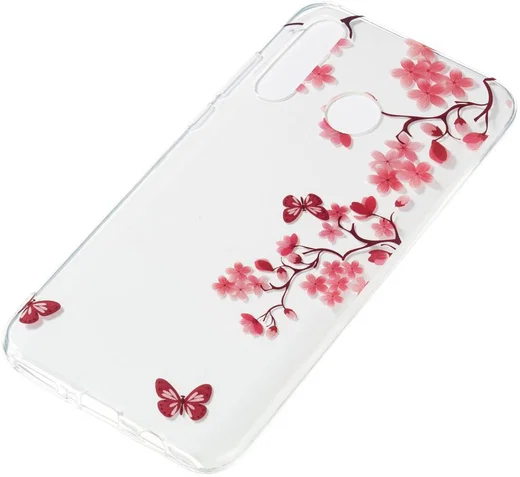 Huawei P30 Lite Transparant TPU Hoesje met Boom Print afbeelding 2