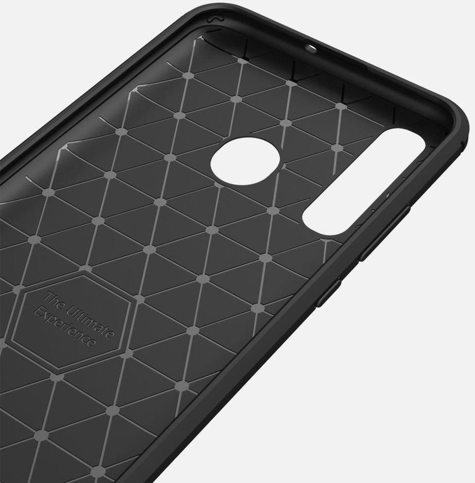 Huawei P Smart Plus (2019) Geborsteld TPU Hoesje Zwart afbeelding 5
