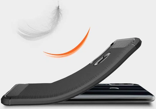 Huawei P Smart Plus (2019) Geborsteld TPU Hoesje Zwart afbeelding 6