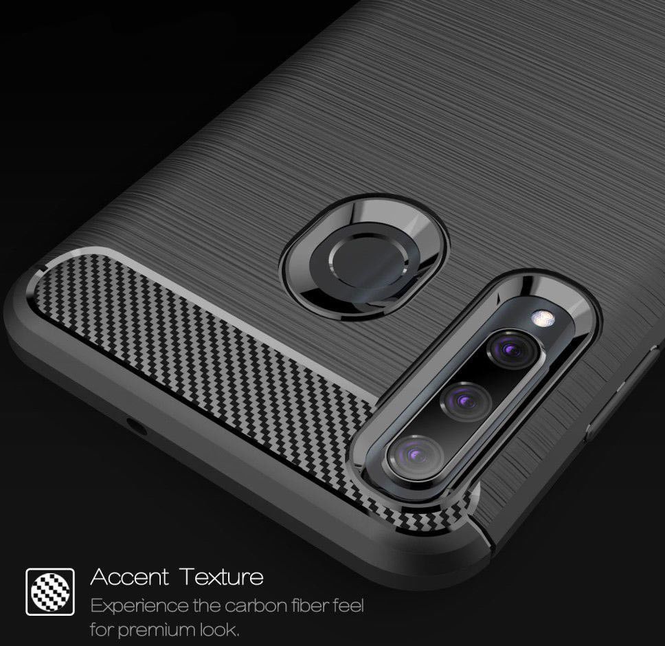 Huawei P Smart Plus (2019) Geborsteld TPU Hoesje Zwart afbeelding 7