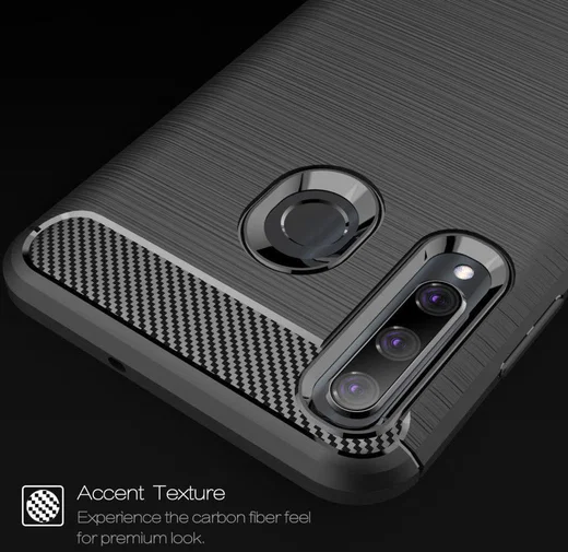 Huawei P Smart Plus (2019) Geborsteld TPU Hoesje Zwart afbeelding 7