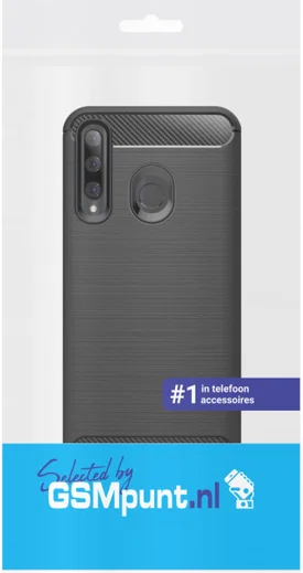Huawei P Smart Plus (2019) Geborsteld TPU Hoesje Blauw afbeelding 2