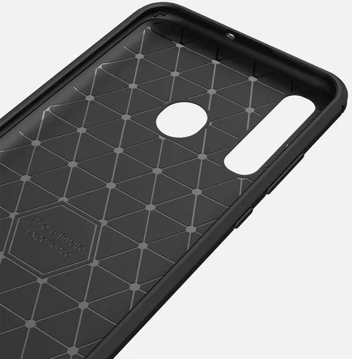 Huawei P Smart Plus (2019) Geborsteld TPU Hoesje Blauw afbeelding 7