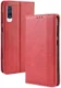 Samsung Galaxy A70 Vintage Portemonnee Hoesje Rood afbeelding 4