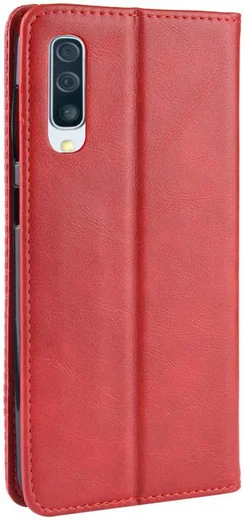 Samsung Galaxy A70 Vintage Portemonnee Hoesje Rood afbeelding 7