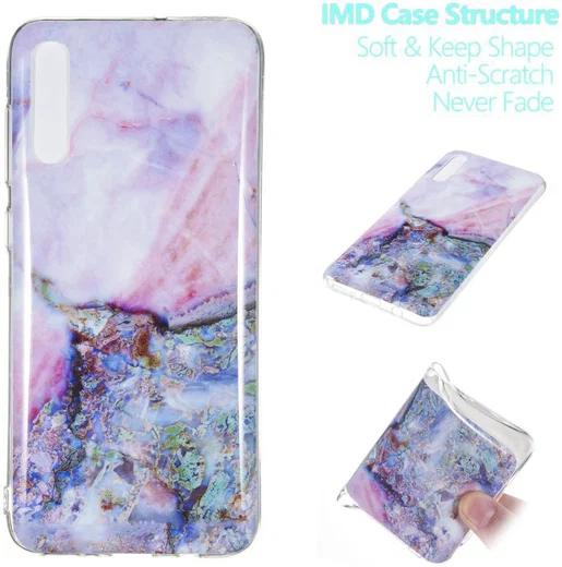 Samsung Galaxy A70 TPU Hoesje met Marmer Print afbeelding 3