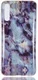 Samsung Galaxy A70 TPU Back Cover met Marmer Print Blauw Paars afbeelding 1