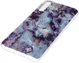 Samsung Galaxy A70 TPU Back Cover met Marmer Print Blauw Paars afbeelding 2