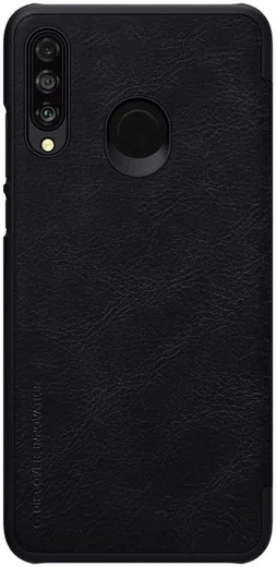 Huawei P30 Lite Nillkin Qin Case Zwart afbeelding 2