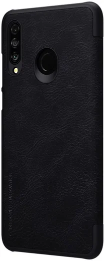 Huawei P30 Lite Nillkin Qin Case Zwart afbeelding 3