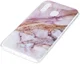 Samsung Galaxy A40 TPU Back Cover met Marmer Print Roze Goud afbeelding 2