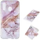 Samsung Galaxy A40 TPU Back Cover met Marmer Print Roze Goud afbeelding 5