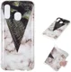 Samsung Galaxy A40 TPU Back Cover met Marmer Print Bladeren afbeelding 5