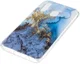 Samsung Galaxy A40 TPU Back Cover met Marmer Print Blauw afbeelding 2