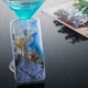 Samsung Galaxy A40 TPU Back Cover met Marmer Print Blauw afbeelding 4