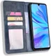 Huawei P Smart Plus 2019 Vintage Portemonnee Hoesje Blauw afbeelding 1
