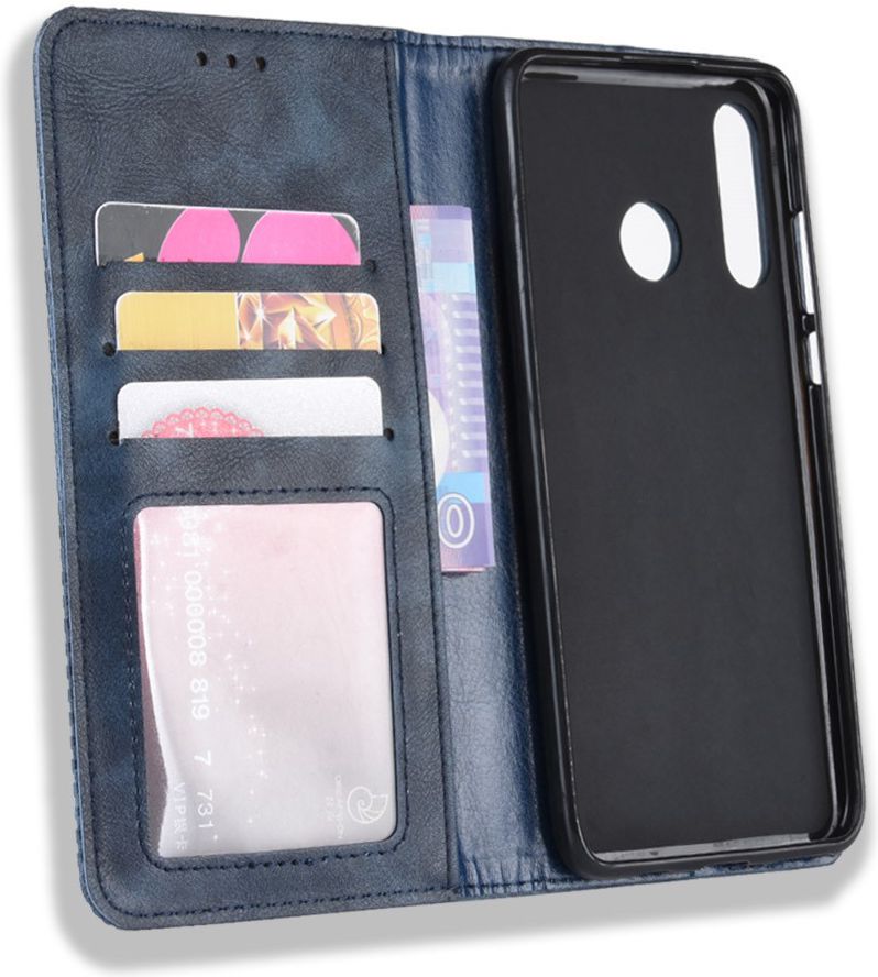 Huawei P Smart Plus 2019 Vintage Portemonnee Hoesje Blauw afbeelding 5