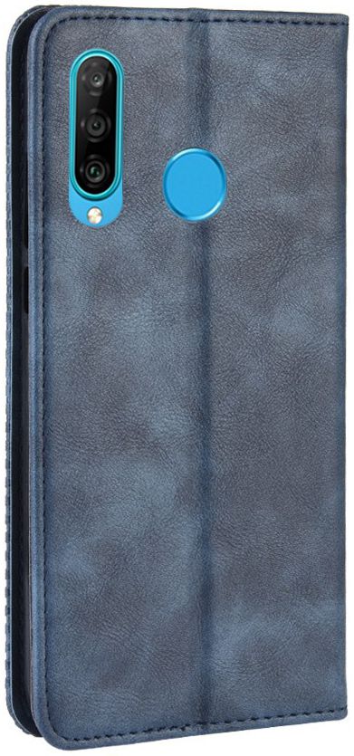 Huawei P Smart Plus 2019 Vintage Portemonnee Hoesje Blauw afbeelding 7