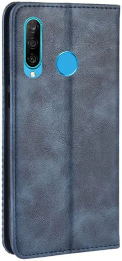 Huawei P Smart Plus 2019 Vintage Portemonnee Hoesje Blauw afbeelding 7
