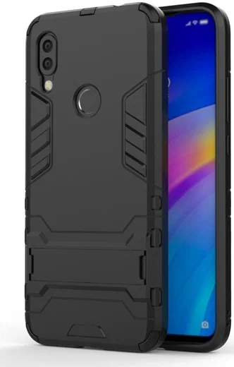Hybride Xiaomi Redmi 7 Hoesje Zwart afbeelding 1
