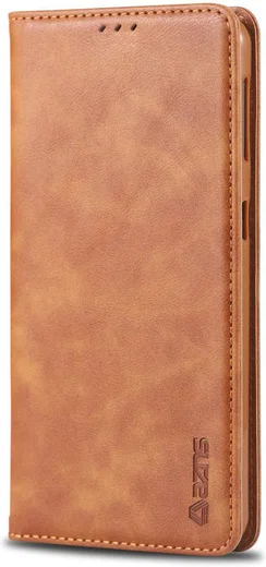 AZNS Samsung Galaxy A50 Book Case Hoesje Wallet Stand Bruin afbeelding 2