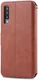 AZNS Samsung Galaxy A50 Book Case Hoesje Wallet Kunst Leer Bruin afbeelding 1