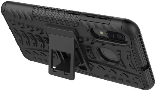 Samsung Galaxy A50 Backcover Hoesje Shockproof Hybride Kickstand Zwart afbeelding 4