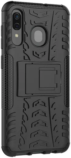 Samsung Galaxy A50 Backcover Hoesje Shockproof Hybride Kickstand Zwart afbeelding 7
