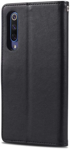 AZNS Xiaomi Mi 9 Portemonnee Hoesje Zwart afbeelding 4