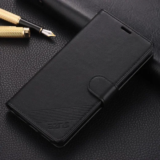 AZNS Xiaomi Mi 9 Portemonnee Hoesje Zwart afbeelding 5