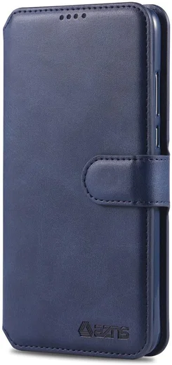 AZNS Huawei P30 Lite Portemonnee Stand Hoesje Blauw afbeelding 3