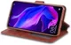 AZNS Huawei P30 Lite Portemonnee Stand Hoesje Bruin afbeelding 4