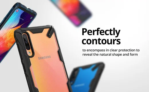 Ringke Fusion X Samsung Galaxy A50 Hoesje Zwart afbeelding 10