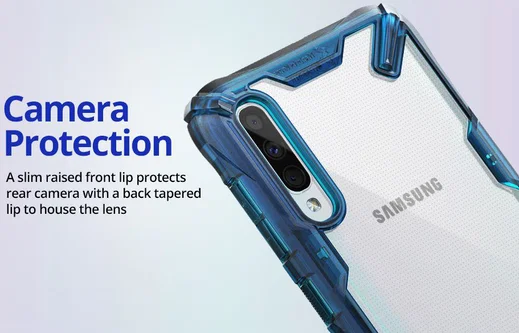 Ringke Fusion X Samsung Galaxy A50 Hoesje Zwart afbeelding 11