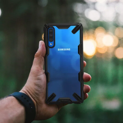 Ringke Fusion X Samsung Galaxy A50 Hoesje Zwart afbeelding 8