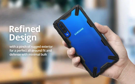 Ringke Fusion X Samsung Galaxy A50 Hoesje Zwart afbeelding 9