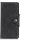 Samsung Galaxy A50 Book Case Hoesje Kunst Leer Wallet Zwart afbeelding 2