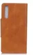 Samsung Galaxy A50 Book Case Hoesje Kunst Leer Wallet Bruin afbeelding 4