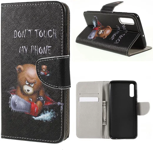 Samsung Galaxy A50 Book Case Hoesje Wallet Print Beer afbeelding 7