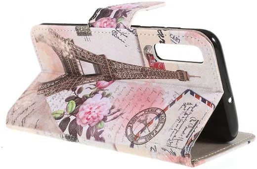 Samsung Galaxy A50 Book Case Hoesje Wallet met Print Eiffeltoren afbeelding 4