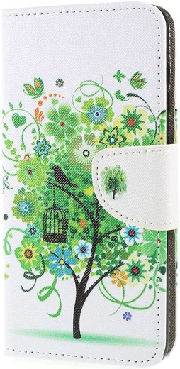 Samsung Galaxy A50 Book Case Hoesje Wallet met Print Boom afbeelding 5