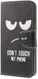 Samsung Galaxy A50 Book Case Hoesje Wallet Print Don't Touch My Phone afbeelding 3