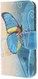 Samsung Galaxy A50 Book Case Hoesje Wallet Print Blauwe Vlinder afbeelding 2