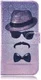 Samsung Galaxy A50 Book Case Hoesje Wallet met Print Gentleman afbeelding 1